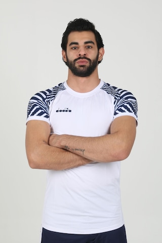 Diadora Derby Tişört Beyaz Lacivert