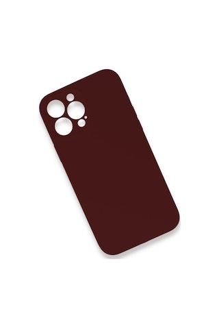 Newface Apple   Uyumlu  iPhone 13 Pro Max Kılıf Lansman Legant Silikon - Bordo