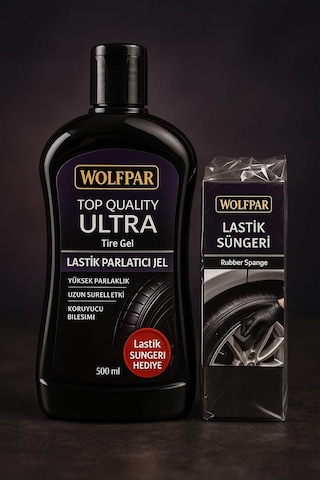 Top Quality Ultra Lastik Parlatıcı Jel -500 Ml. & Sünger li Diğer