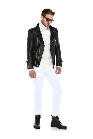 Derinss Leather Derinss Der117 Hakiki Deri Erkek Siyah Mont