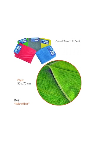Carpi Mikrofiber Genel Temizlik Bezi Düz Kadife 50x70 Cm Br242013