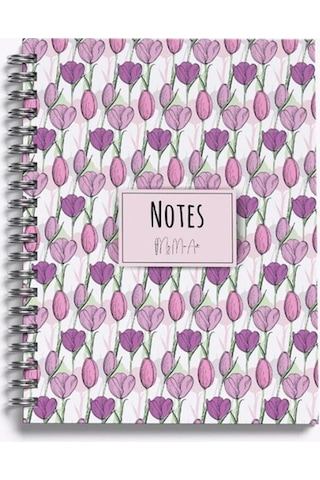 Tulip-midi 14x20 Çizgili Defter Lila