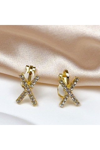 Novahub Yüksek Yeni Tasarım Siyah Siyah Moda Küpeleri Kulaklı Kulak Kemiği Kaliteli Elmas Delinmemiş Beyaz Xc Siyah