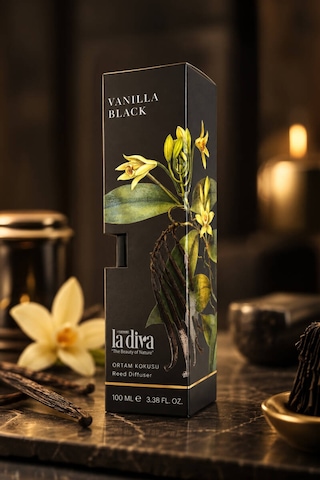 Çubuklu Oda Kokusu - Vanilla Black Karışık