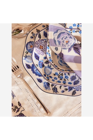Mavi Porselen Yemek Tabağı 26,5 Cm