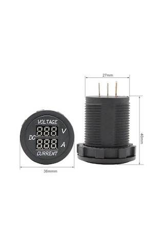 Ic-231e Voltampermetre Pano Tipi 28 Mm