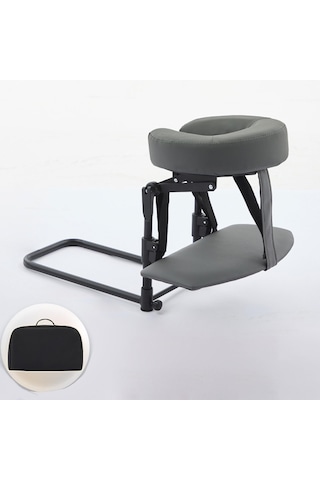 Fashioncha Ev Yatak Seti Yüz Yastıklı Masaj Seti Ayarlanabilir Kafalık El Dayanağı Rahatlama İçin Pu Süngerden Yapılmış Ergonomik Destek, Gri