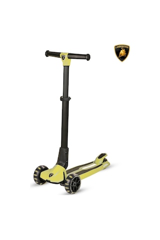 Katlanabilir 3 Tekerlekli Çocuk Scooter, Işıklı Ve Eğlenceli Açık Mavi