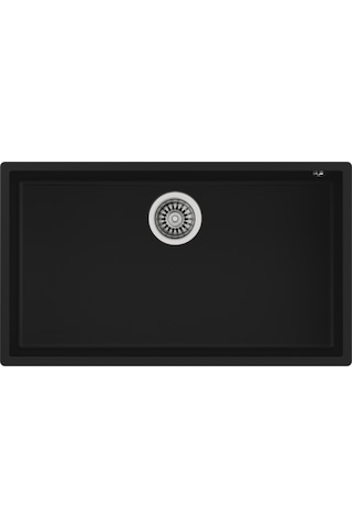 Teka Square 72.40 Tg Tek Hazneli Tezgah Altı Tegranite Eviye - Siyah - 115230015