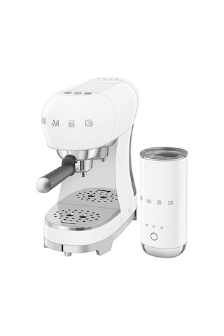Smeg ECF12WHEU Süt Köpürtücülü Manuel Espresso Makinesi