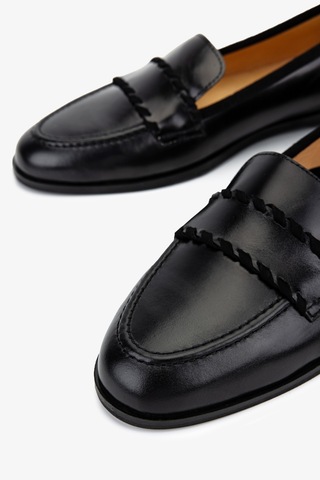 Valmenti Kadın Hakiki Deri Siyah Loafer Ayakkabı 611 H10046-b12 Bn Ayk Sk25-26 Black/black Siyah