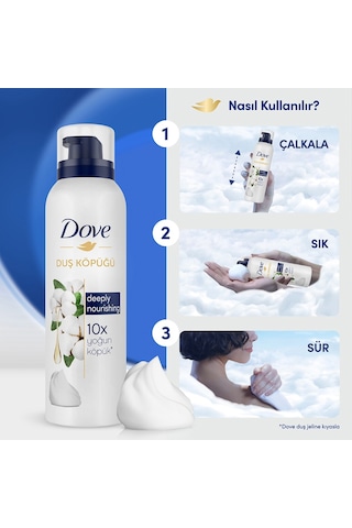 Dove Duş Köpüğü Argan Yağı 200 ML + Açai Yağı 200 ML + Depply Nourishing 200 ML