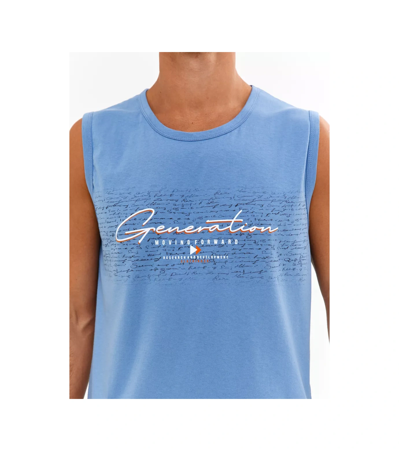 Coffa Sporcu Atlet İç Çamaşırı Baskılı Baskılı Spor İç Çamaşırı Atlet 73259925 Mavi