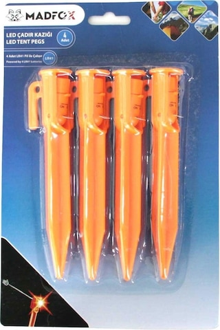 Madfox Led işıklı Çadır Kazığı 15cm 4p Çok Renkli