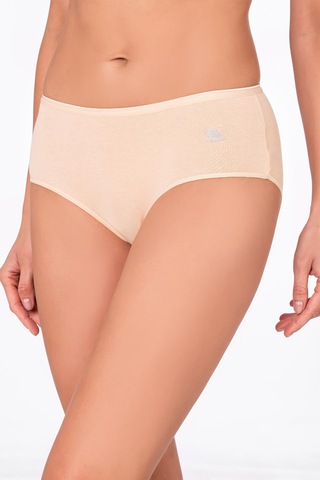 Kadın Pamuklu Yüksek Bel Bato Modal Külot Ten K23922-ten Ten Rengi