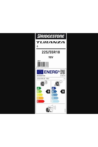 Bridgestone 225/55 R18 98V Turanza 6 Yaz Lastiği 2025