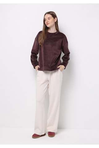 Colin's Colins Regular Fit Yuvarlak Yaka Sloganlı Kadın Mor Sweatshirt Cl1077322 Q1.v2 Plm Mor