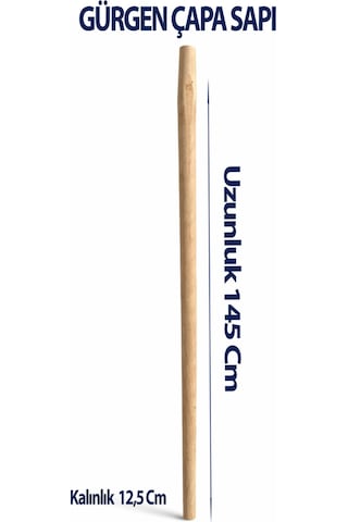 Gürgen Çapa Sapı 145 Cm Uzunluk 3,5 Cm Kalınlık 1 Adet