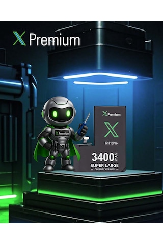 Apple Uyumlu iPhone 13 Pro Batarya Pil Süper Yüksek Kapasiteli Güçlendirilmiş 3400 Mah Xpremium