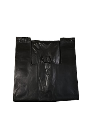 Kalbi Ticaret Siyah Poşet Kalın Büyük Boy 30 x 60 CM 1 KG Hışır Atlet Poşet