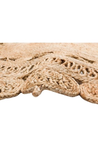 Eko Halı Solo Jüt Ca-109 Natural Oval Dekoratif Jüt Kilim Bej