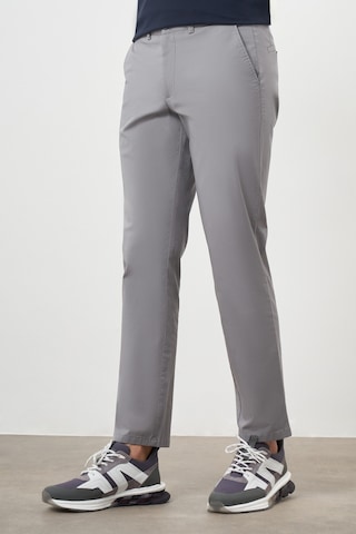 Morven Erkek Gri Yazlık Pamuk Yan Cep Dynamic Fit Chino Pantolon Gri