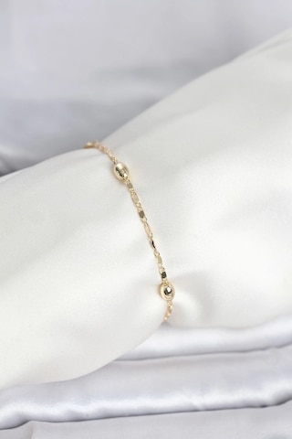 Ceylan Adam Cm 14k Gold Renk Damla Topçuk Model Kadın Bileklik Çok Renkli