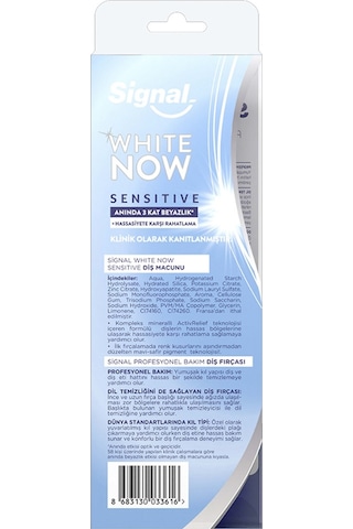 Signal White Now Sensitive Diş Macunu 75 ML + Diş Fırçası