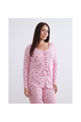 Lcw Dream Pembe U Yaka Çiçekli Kadın Pijama Takım