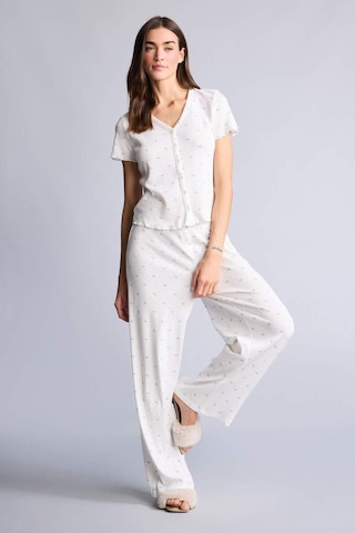 Defacto Çiçekli Pijama Altı G4626ax26smer98 Ekru-er98