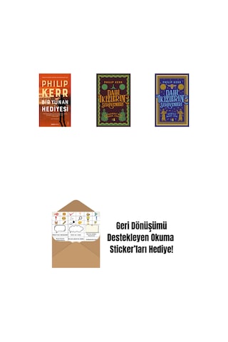 Bir Yunan Hediyesi + Dahi İkizlerin Serüvenleri - Katmandu'nun Kobra Kralı + Dahi İkizlerin Serüvenleri - Babilli Mavi Cin + Okuma Sticker'ları