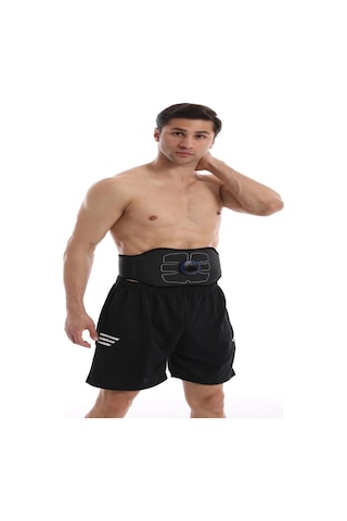 Springsun Ems Pulse Karın Cihazı Ev Karın Kası Etiketi Karın Aleti Ems Karın Kası Kemeri Şarj Edilebilir Masaj Kemeri Siyah L/xl Siyah