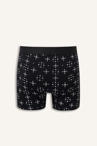 Defacto Regular Fit Geometrik Desenli 3lü Boxer I3046ax26aunv135 Lacivert-nv135