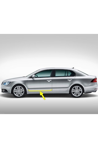 Skoda Superb MK2 2014-2015 Sol Ön Kapı Krom Çıtası 3T0853515