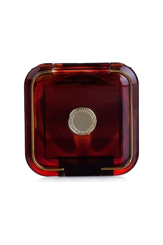 Kozel Extra Lux Kare İkili Çanta Tipi Makyaj Aynası Kahverengi