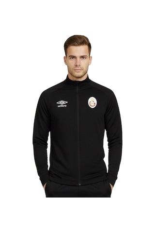 Galatasaray Lisanslı Tam Fermuarlı Siyah Sweat Siyah