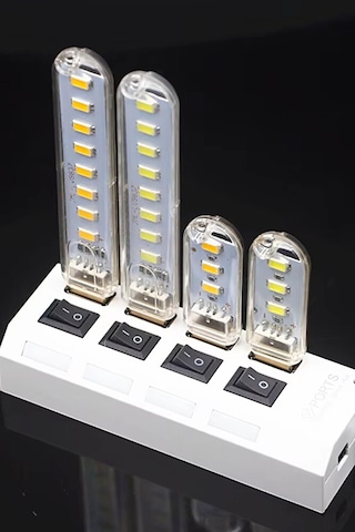 Usb 8 Led Beyaz Lamba Gece Lambası Laptop - Powerbank Uyumlu Led Diğer