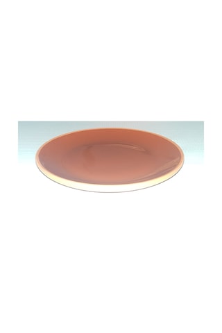 Seramik Sunum Tabağı 18 Cm Kahve 6 Adet