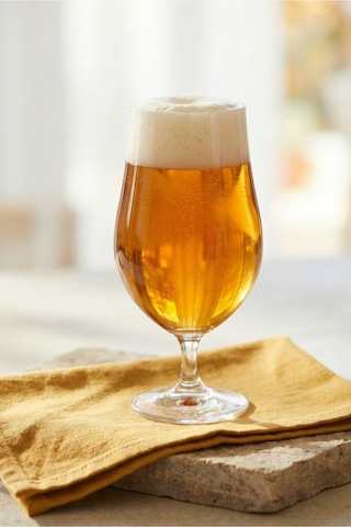 Lav Gusto Cam Bira Bardağı 6'lı 550 ml Ayaklı