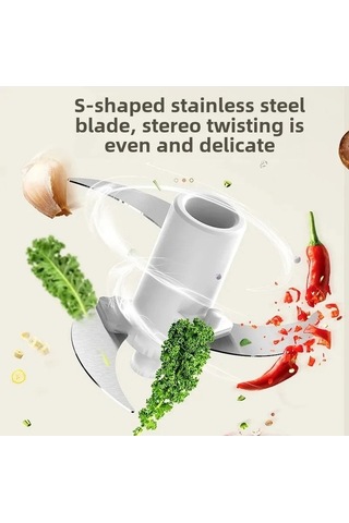 Zyzqstore Yeni Çok Fonksiyonlu Mutfak Makinesi Akülü Kıyma Aleti, Çok Renkli Çok Renkli