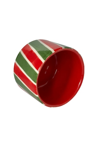 Cozy Home Festive Cozy Cups Merry 200 Ml Seramik Kupa Kırmızı - Yeşil