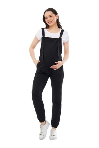 Luvmabelly Myra6400 Hamile Jogger Salopet-siyah