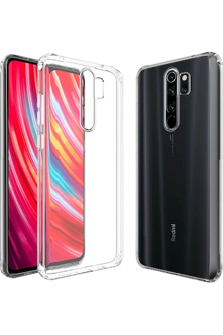 Gld-spt- Newface Xiaomi Redmi Note 8 Pro Kılıf Lüx Şeffaf Silikon