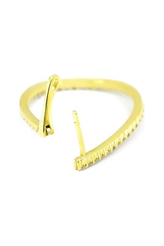 Sunrays İthal Gümüş Küpe-773 Gold