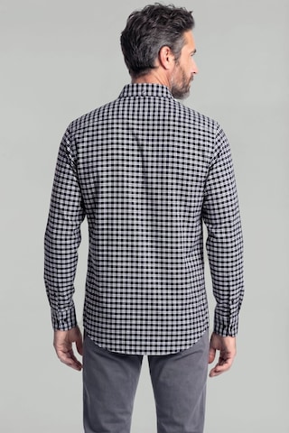 Bisse Modern Fit İtalyan Yaka Düğmeli Ekose Kışlık Pamuk Lacivert Erkek Gömlek Gmeks0122300214 D39 Lacivert