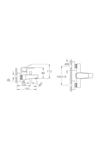 Artema Flow Square A4306336 Banyo Bataryası Mat Siyah