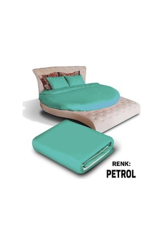 Sofaroom Yuvarlak Nevresim Takımı Petrol