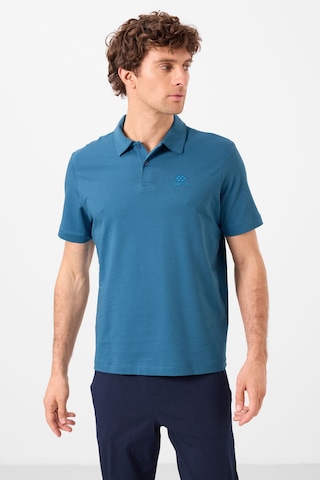 Tommy Life Saks Basic Logolu Standart Kalıp Triko Polo Yaka Erkek T-shirt - 87748 Saks