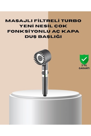 Mey İthalat Çok Fonksiyonlu Filtreli Duş Başlığı Masaj Etkili