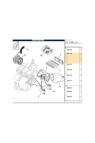 Kalorifer Motoru C4 307 343515-644156